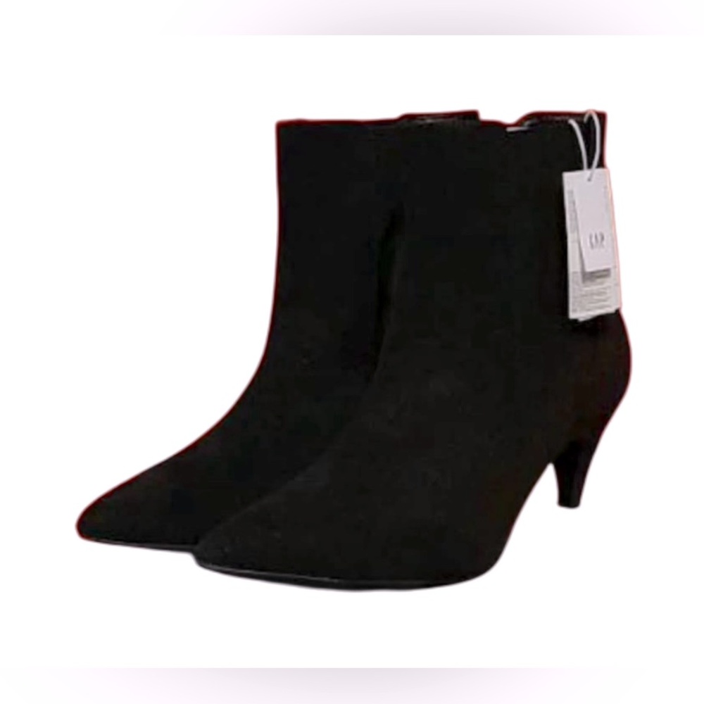 GAP Black Suede Women's Boot Heels 7